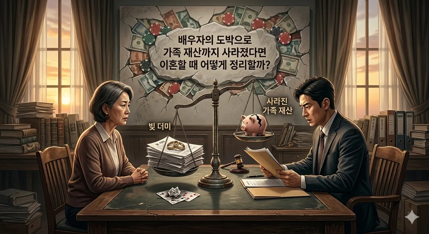 배우자의 도박으로 가족 재산까지 …