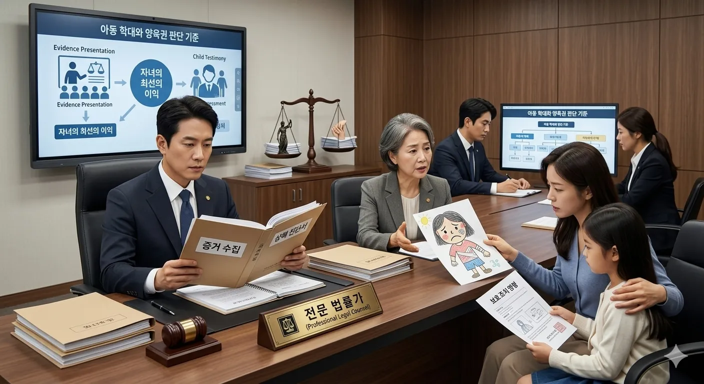 배우자가 자녀를 반복적으로 폭행한…