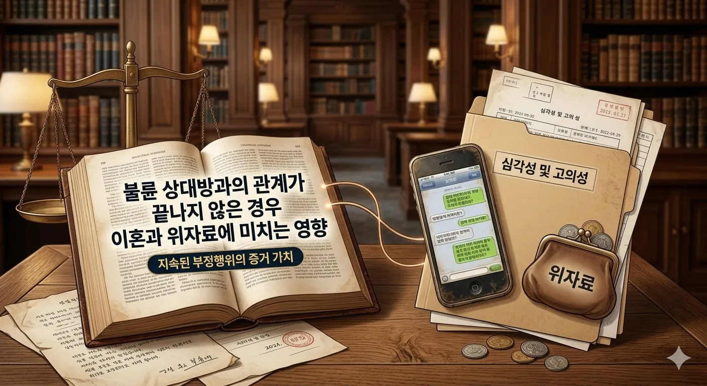 불륜 상대방과의 관계가 끝나지 않…