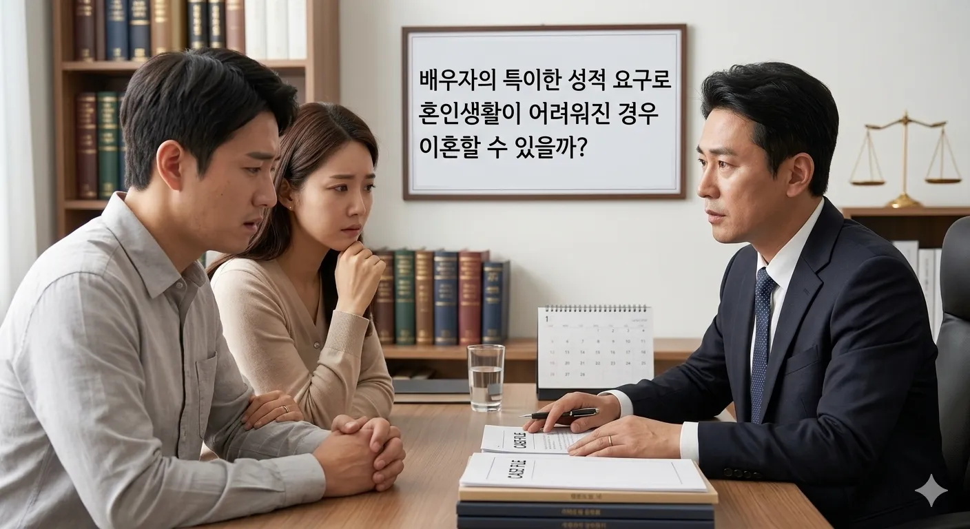 배우자의 특이한 성적 요구로 혼인…
