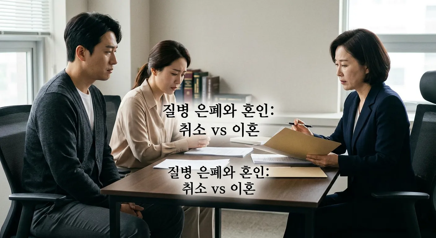 배우자가 자신의 질병을 오랫동안 …