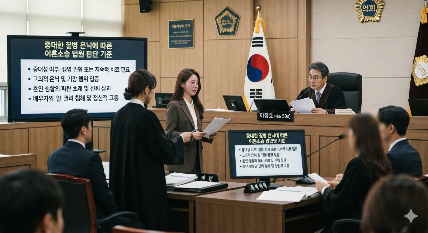 중대한 질병을 숨기고 결혼한 경우…