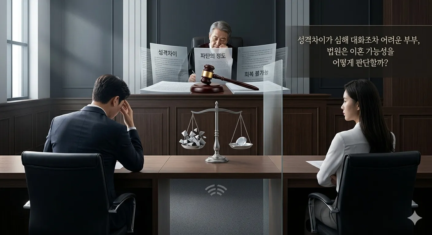 성격차이가 심해 대화조차 어려운 …
