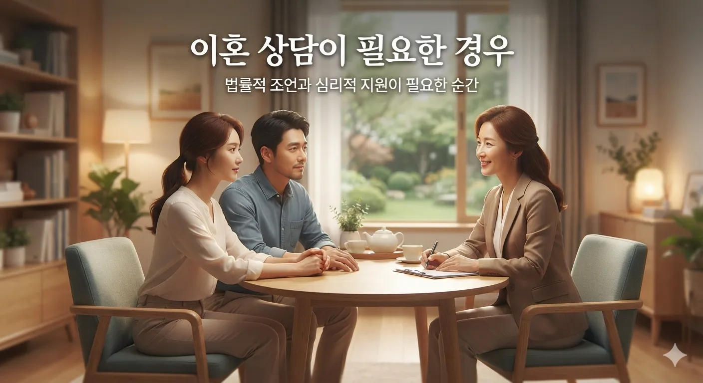 이혼 상담이 필요한 경우