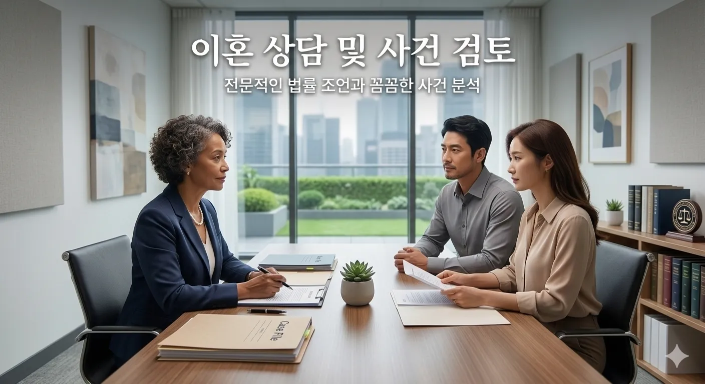 이혼 상담 및 사건 검토