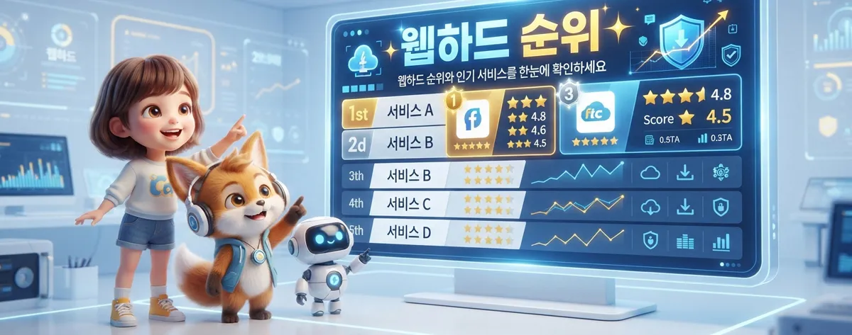 웹하드 순위