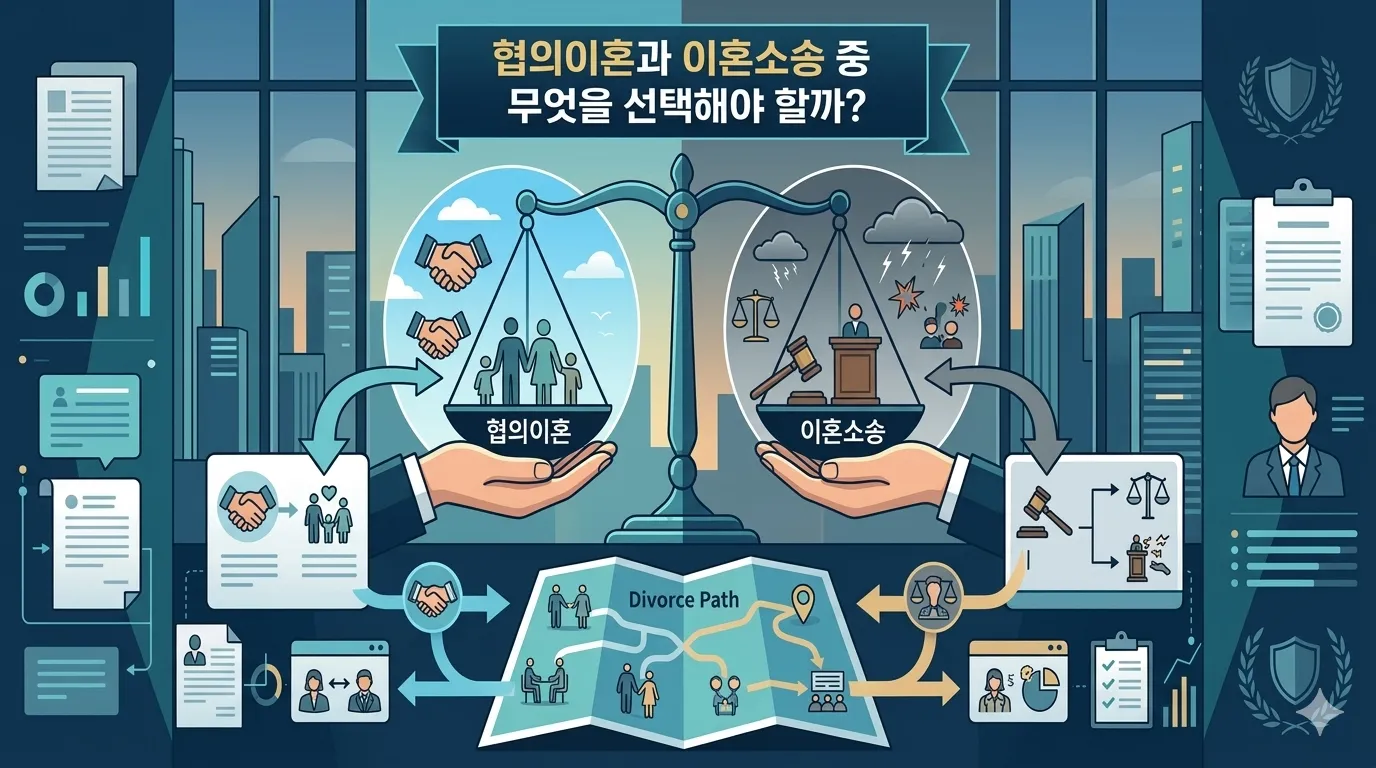협의이혼과 이혼소송 중 무엇을 선택해야 할까?